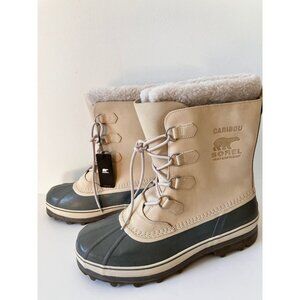 SOREL Men's Caribou Snow Boot Oatmeal Size US 17/ UK 16